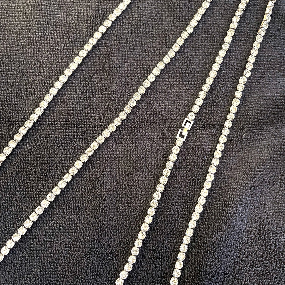 🆕2 Ice-Timed🆕 CZ Necklaces. X’s 2, one is 20’ and the other is 22’ long. - Picture 11 of 12